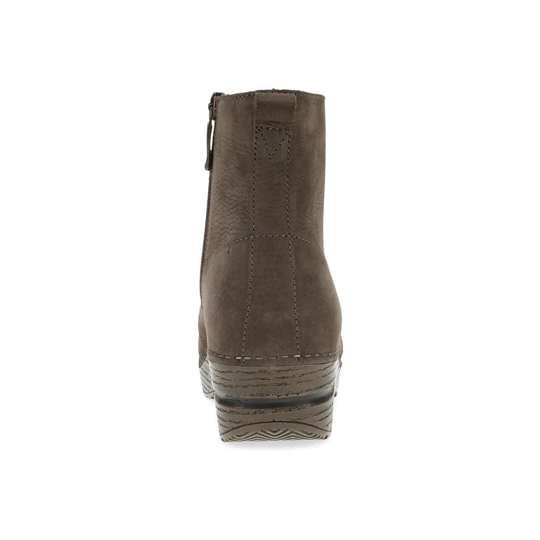 Sigourney Lace Up Classic Clog Boot in Mushroom