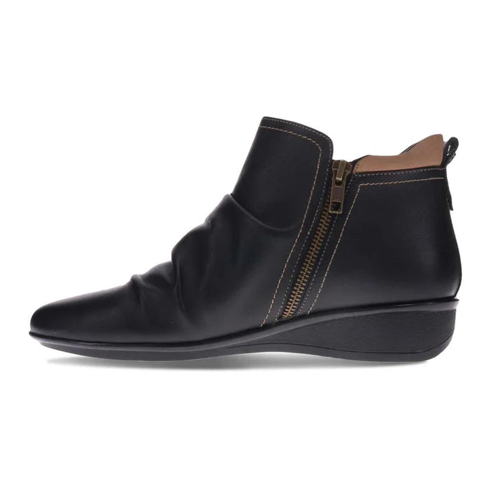 Plymouth Ankle Boot in Black Toffee Leather