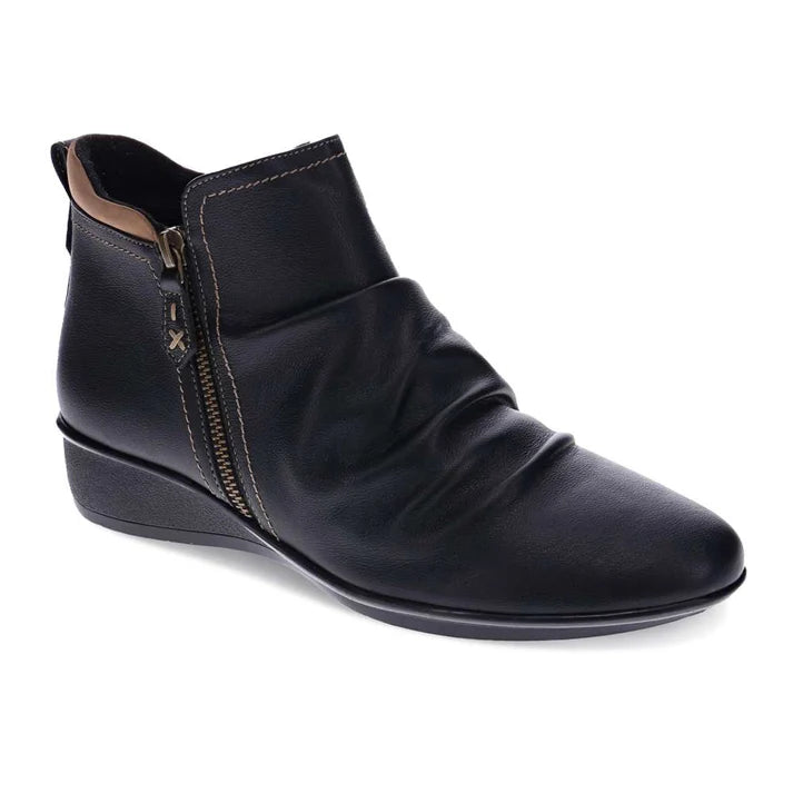 Plymouth Ankle Boot in Black Toffee Leather