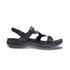 Emerald fully Adjustable Strappy Sandal in Black Leather