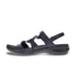 Emerald fully Adjustable Strappy Sandal in Black Leather
