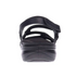 Emerald fully Adjustable Strappy Sandal in Black Leather