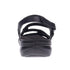 Emerald fully Adjustable Strappy Sandal in Black Leather