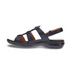 Toledo Strappy Sandal in Black Leather