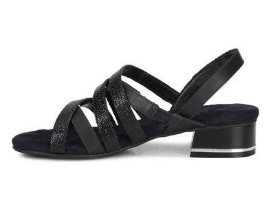Women's Adjustable Dress Sandal in Black CLOSEOUTS