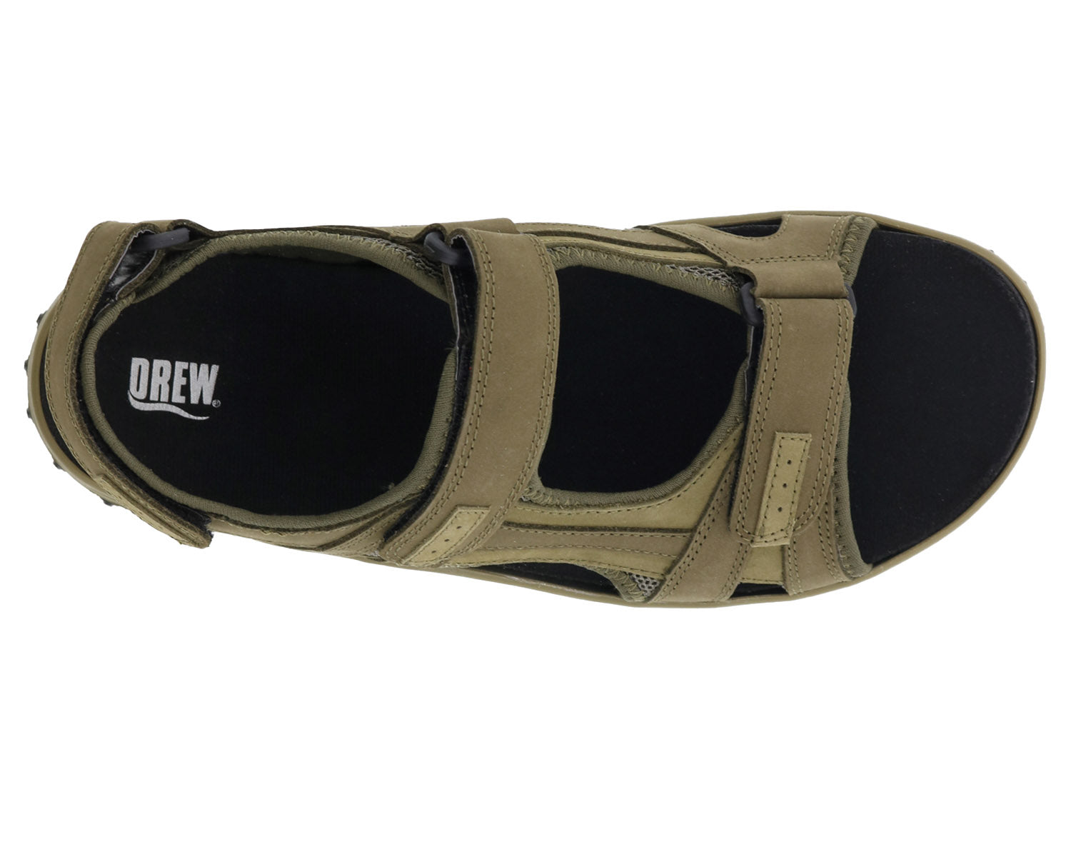 Men's Warren Adjustable Sandal in Olive Combo