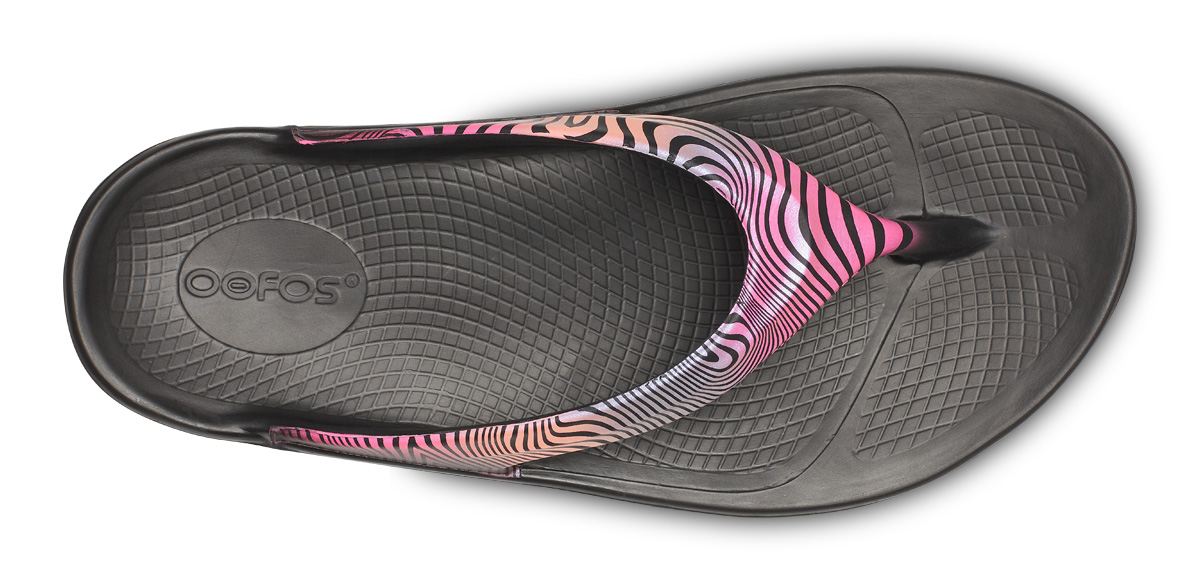 Women's OOlala Toe Post LIMITED EDITION Sandal- Disco Zebra