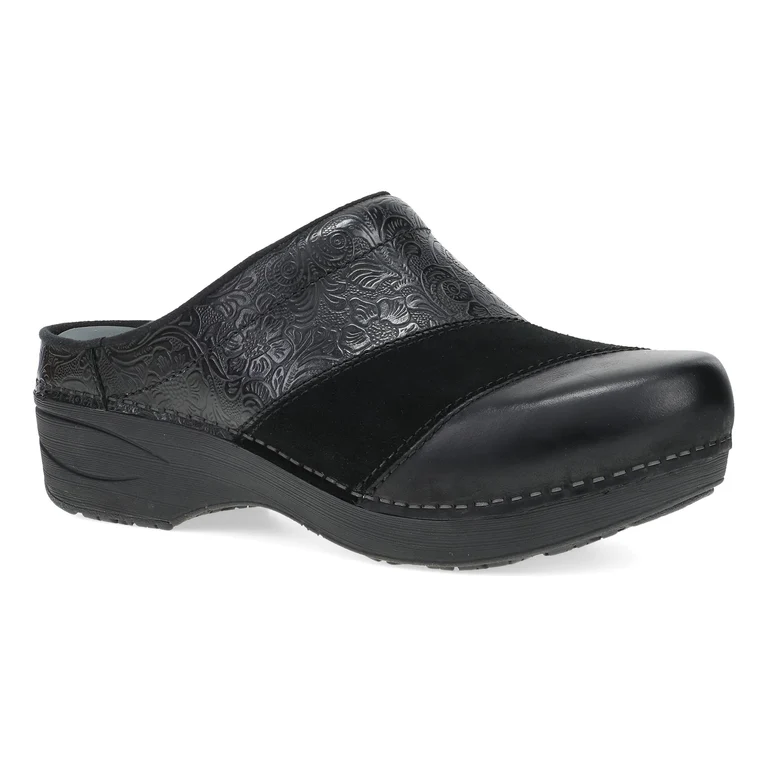 Zinnia Clog In Black Multi