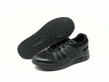 Lady's Added-Depth Light Mesh Hook and Loop Walking Shoe EXTRA EXTRA WIDE in Black