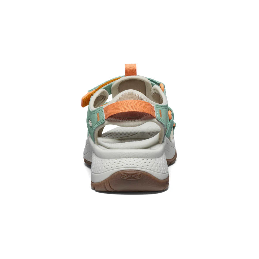 Astoria West Groovy Walking Sandal in Granite Green/Tangerine