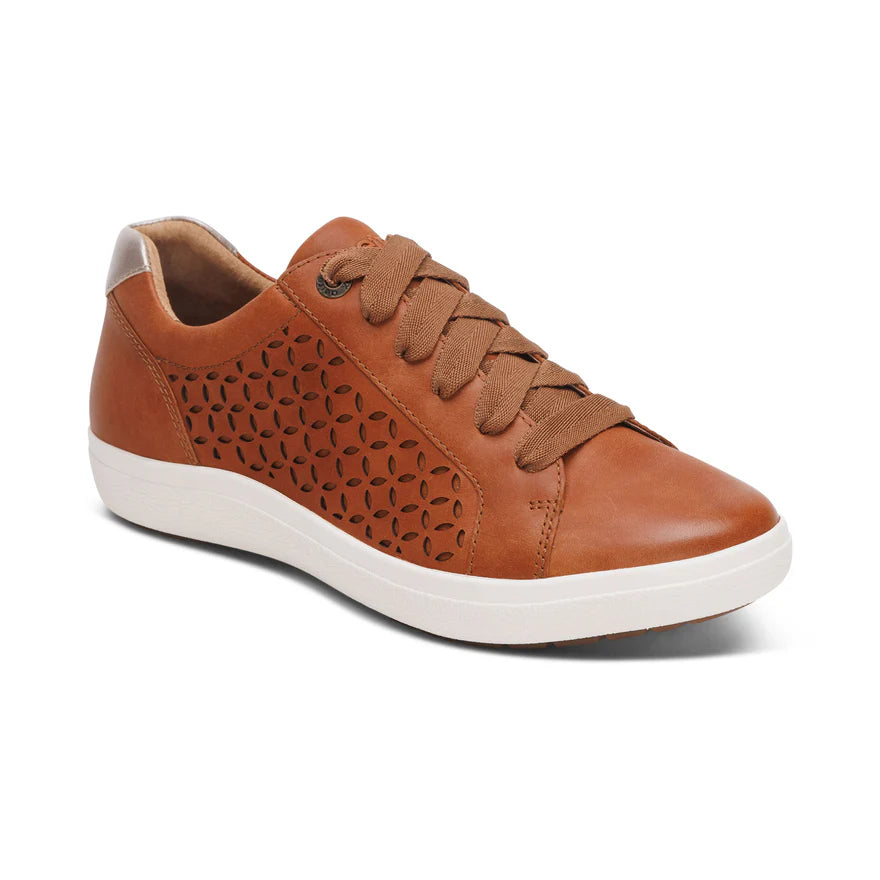 Courtney Sneaker in Cutout Cognac