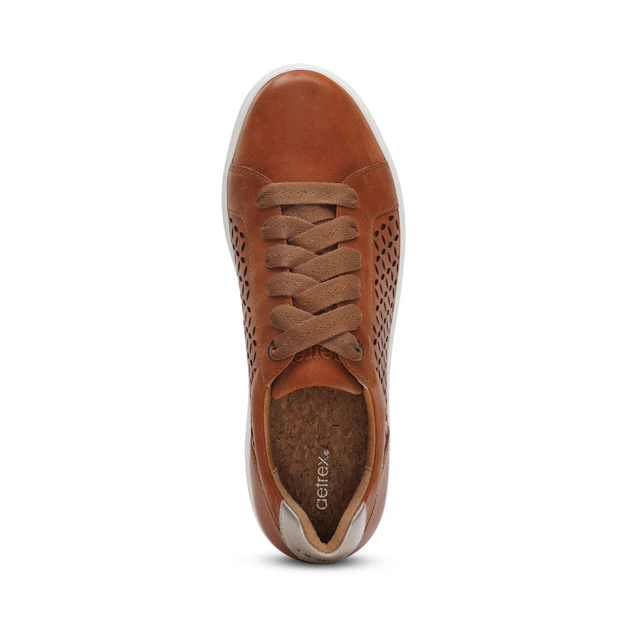 Courtney Sneaker in Cutout Cognac