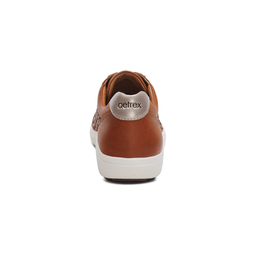 Courtney Sneaker in Cutout Cognac