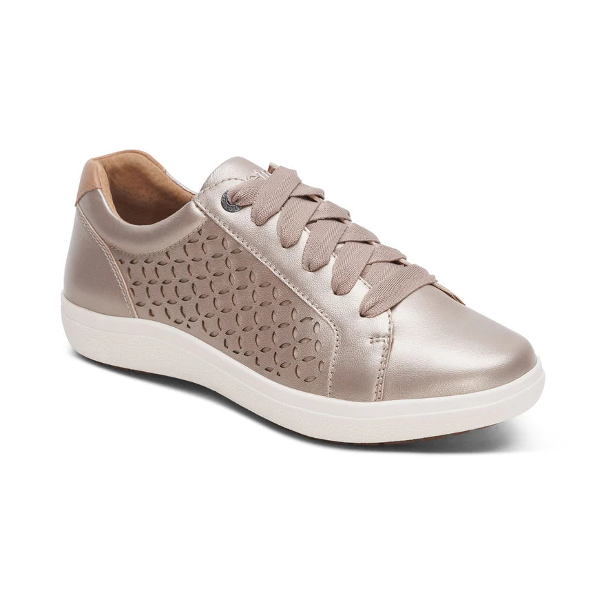 Courtney Sneaker in Cutout White Gold