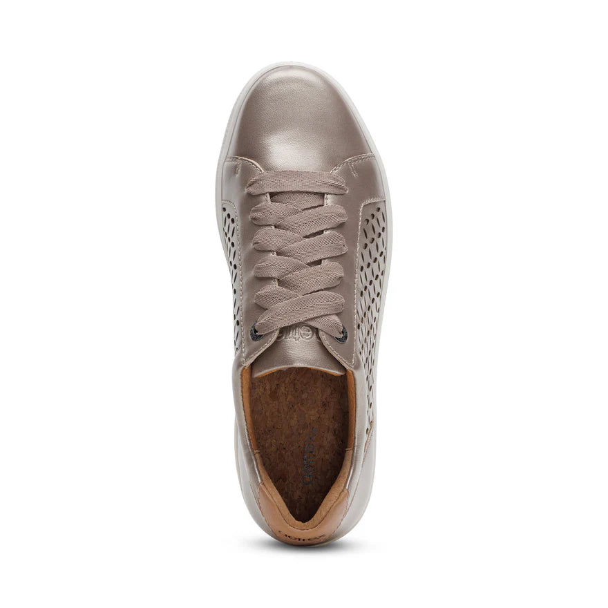 Courtney Sneaker in Cutout White Gold