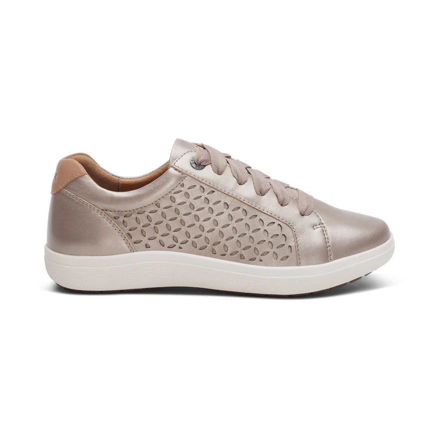 Courtney Sneaker in Cutout White Gold