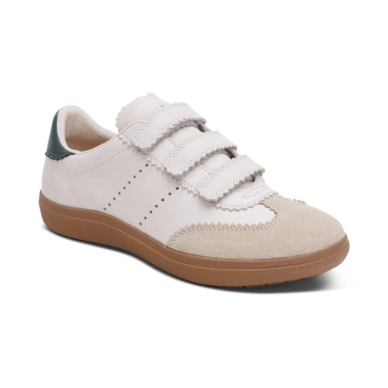 Morgan Retro Adjustable Sneaker In Oatmeal