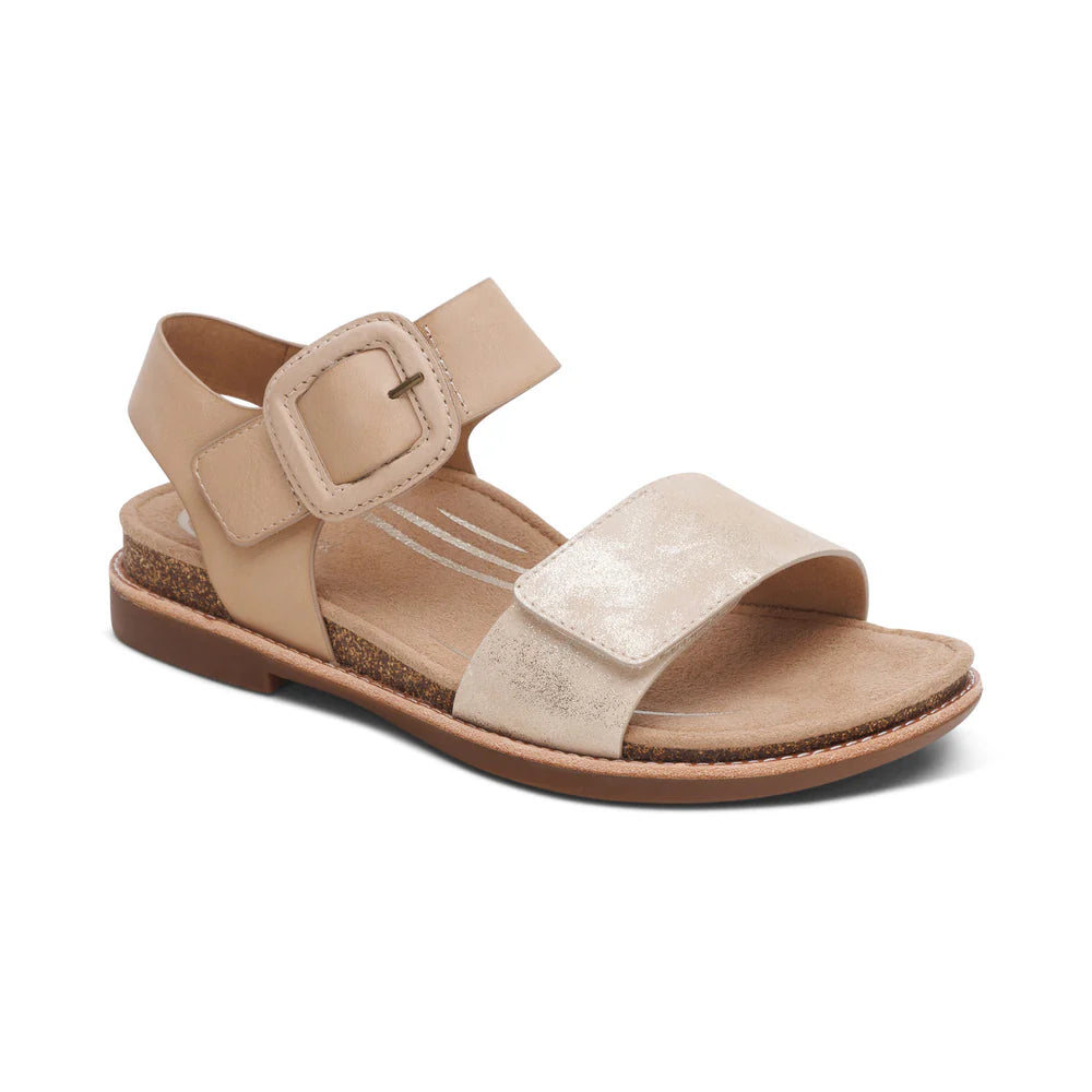 Claire Perfect Walking Sandal in Champagne