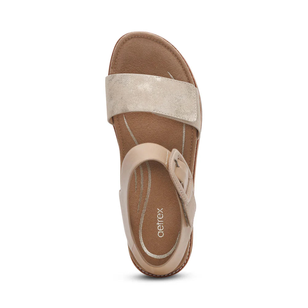 Claire Perfect Walking Sandal in Champagne