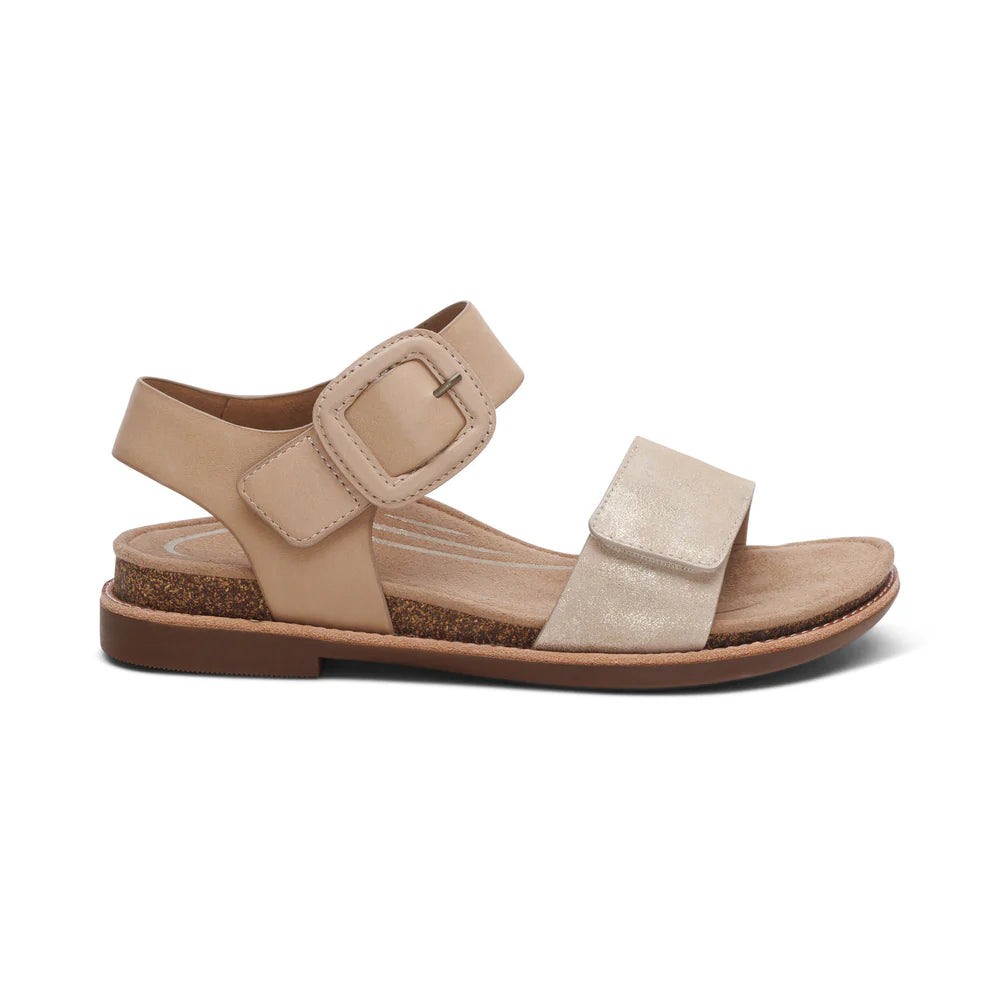 Claire Perfect Walking Sandal in Champagne