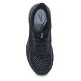 Peony Walking Sneaker in Black Mesh