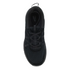 Poppy Casual Suede Walking Sneaker in Black/Black