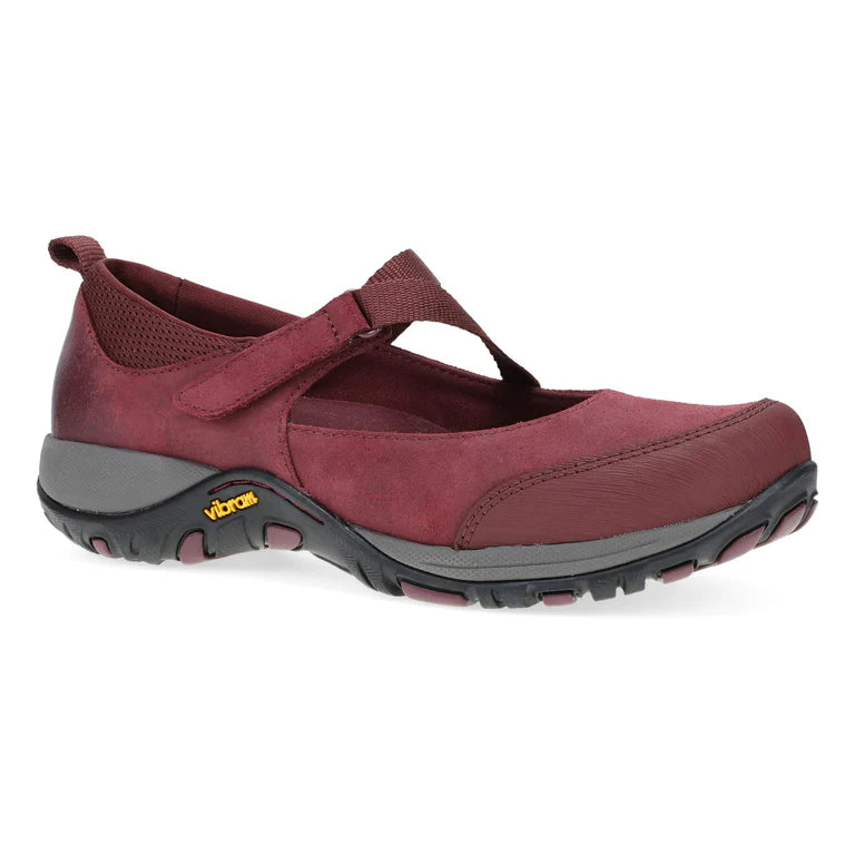 Primrose Adventure Hiking/Work Mary Jane in Wine Suede