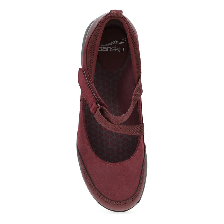 Primrose Adventure Hiking/Work Mary Jane in Wine Suede