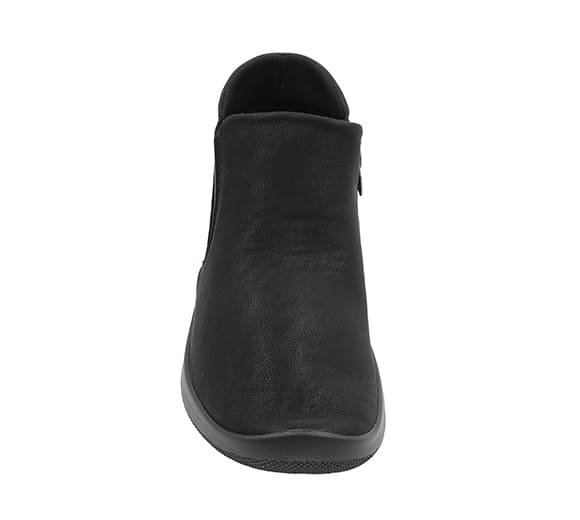 Louise Comfortable Zipper Boot in Gintex Black