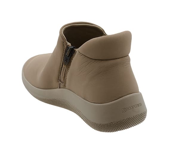 Louise Comfortable Zipper Boot in Gintex Taupe