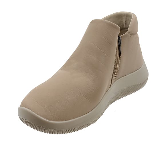 Louise Comfortable Zipper Boot in Gintex Taupe