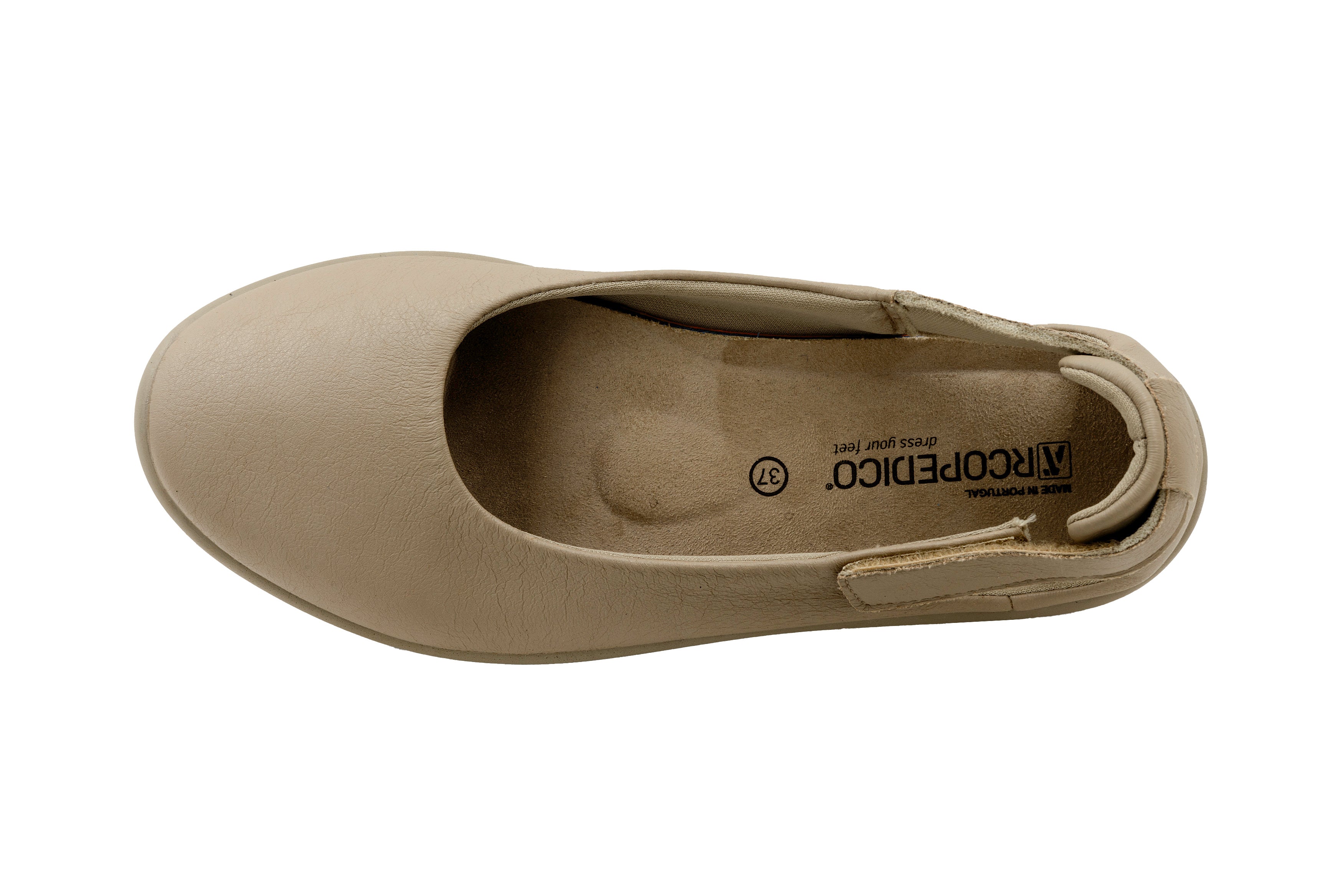 Jasmund Adjustable Ballet Flat in Taupe