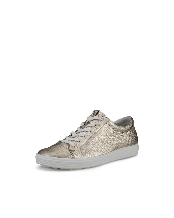 Women's Soft 7 Mono Sneaker in Pure White Gold