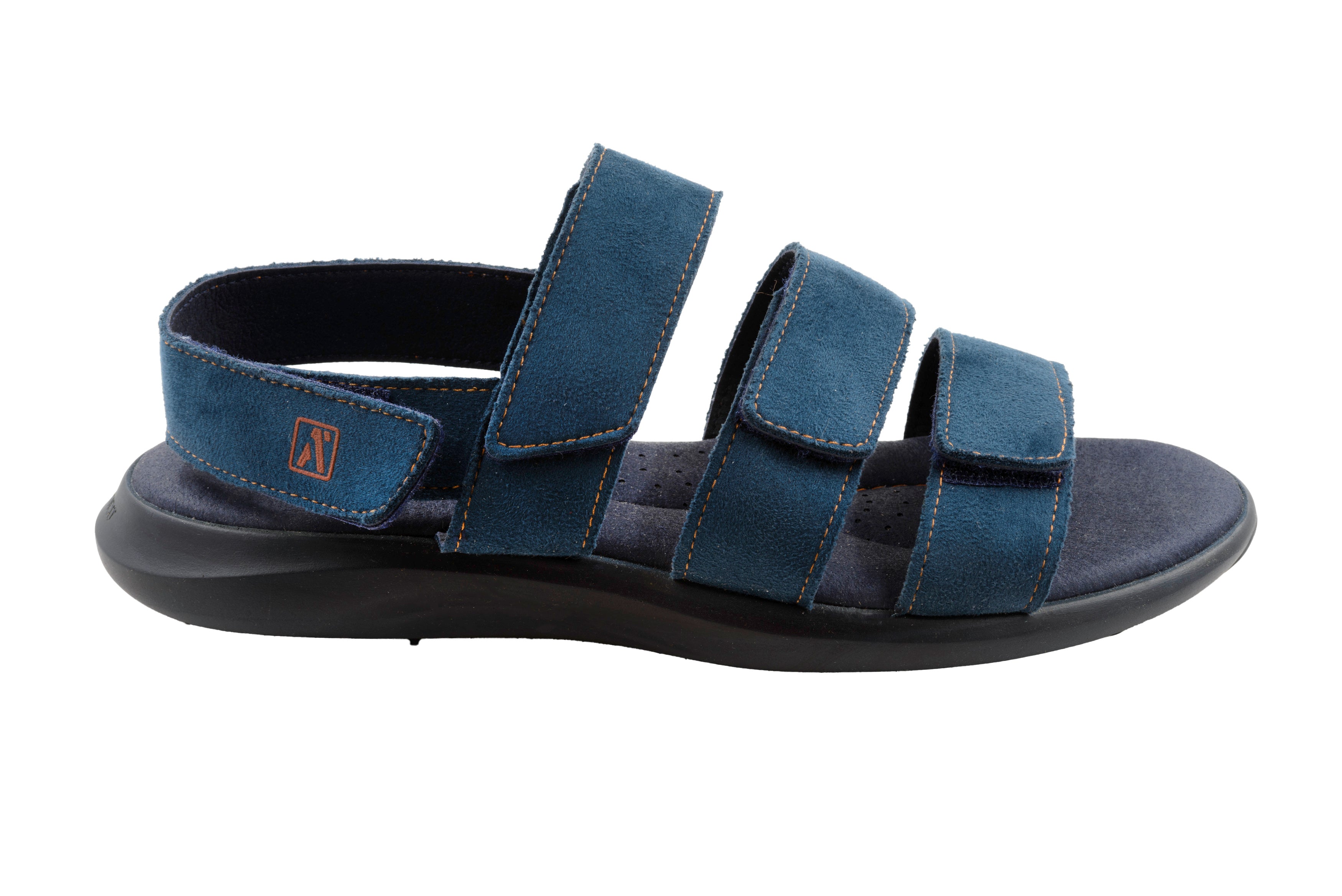 Stelvio Tri-Strap Sandal in Blue