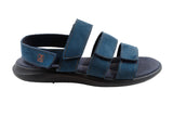 Stelvio Tri-Strap Sandal in Blue