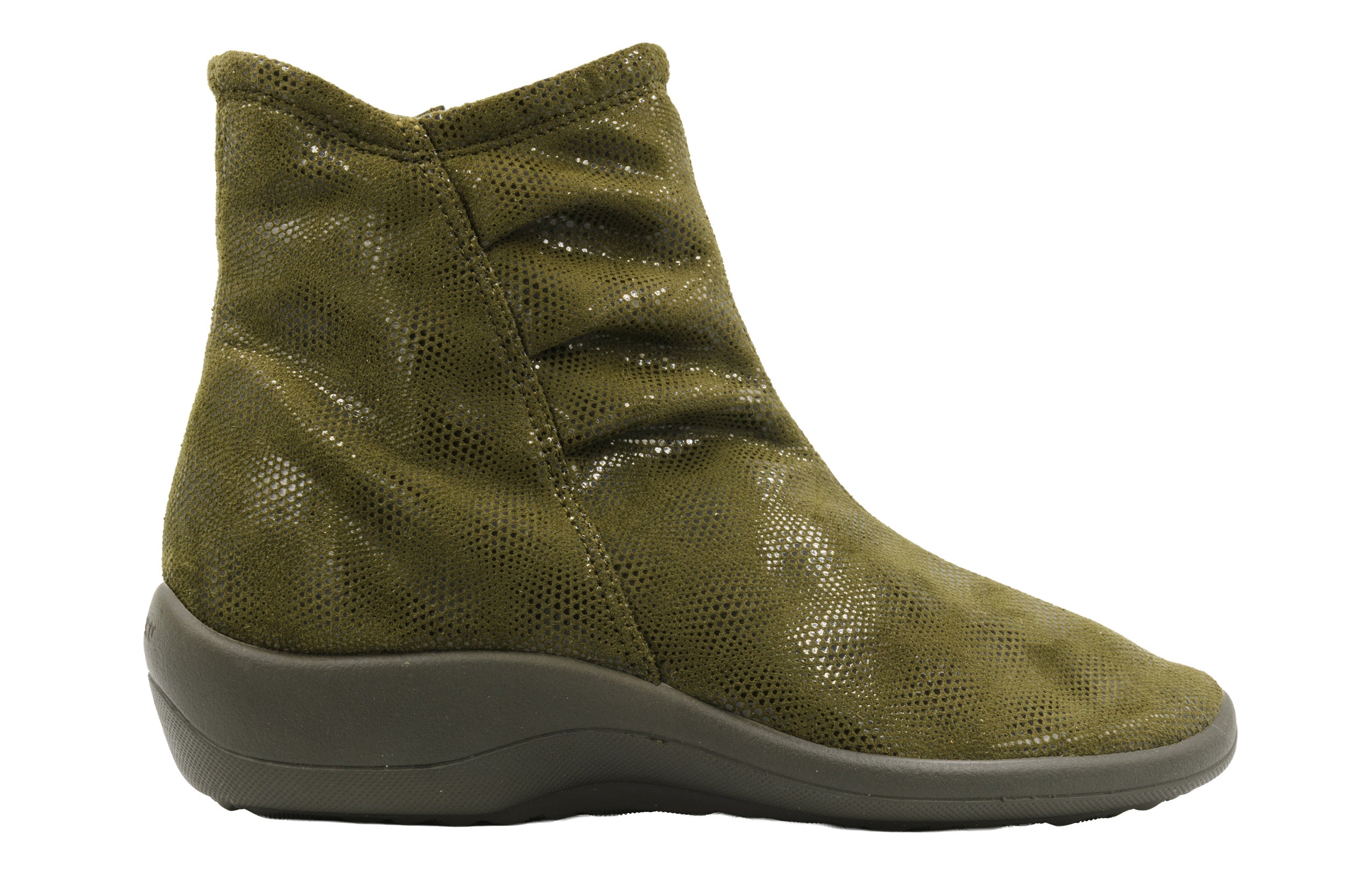 Paluma Vegan Bootie in Olive Stardust
