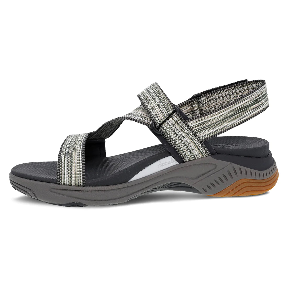 Rayna Adjustable Strappy Sandal in Black Multi Webbing