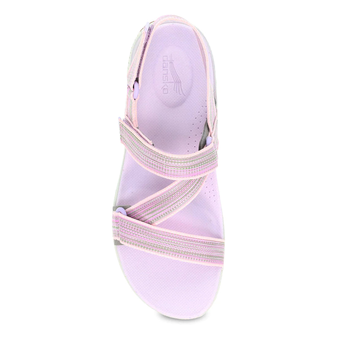 Rayna Adjustable Strappy Sandal in Lilac Multi Webbing