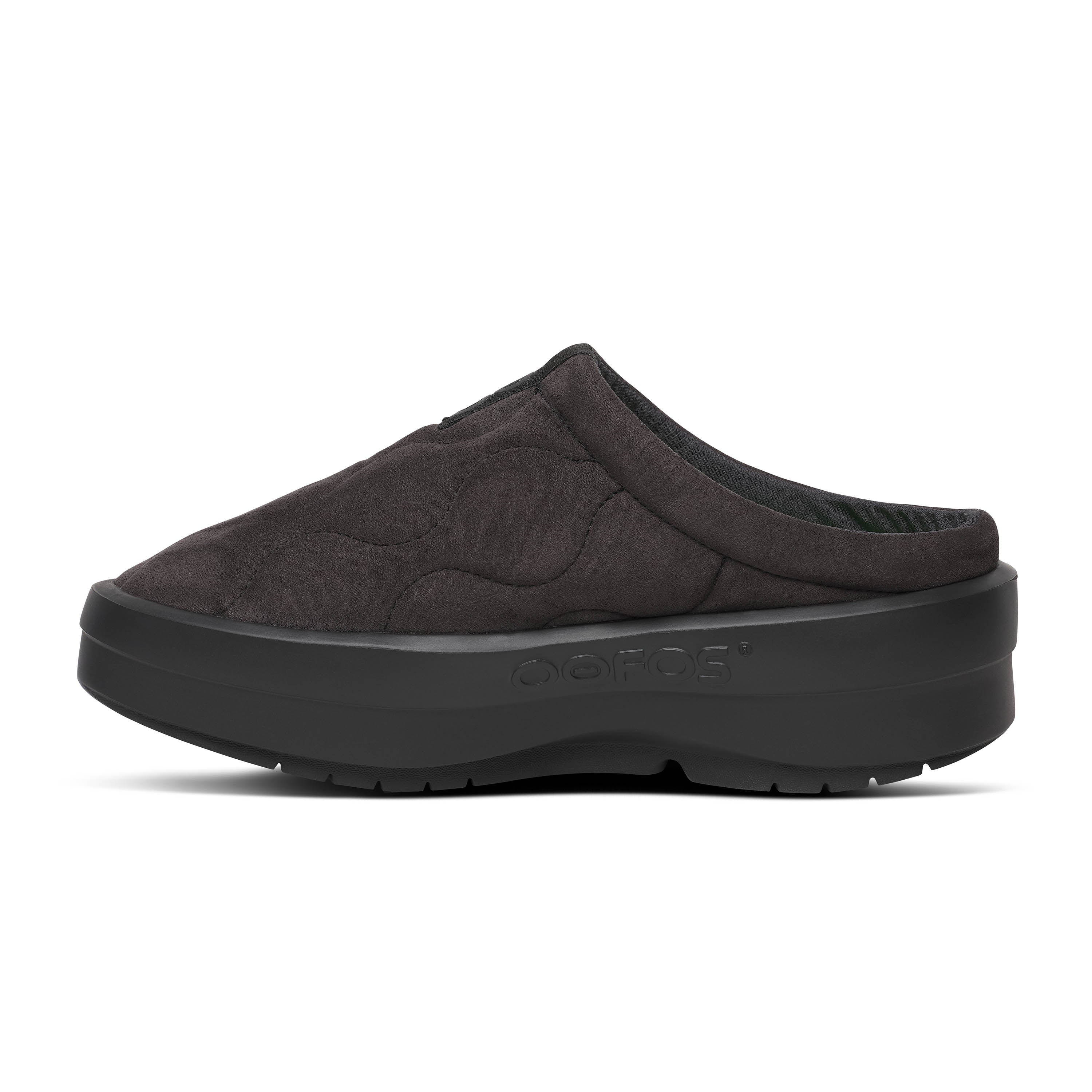 Women's OOcoozie Platform Posh Mule in Black