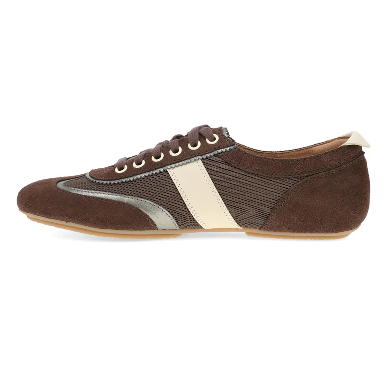 Milana "Sneakerina" Oxford in Chocolate/Pewter
