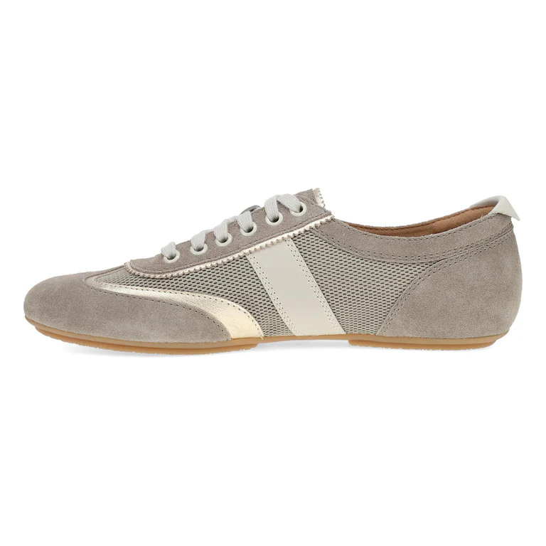 Milana "Sneakerina" Oxford in Taupe/Gold