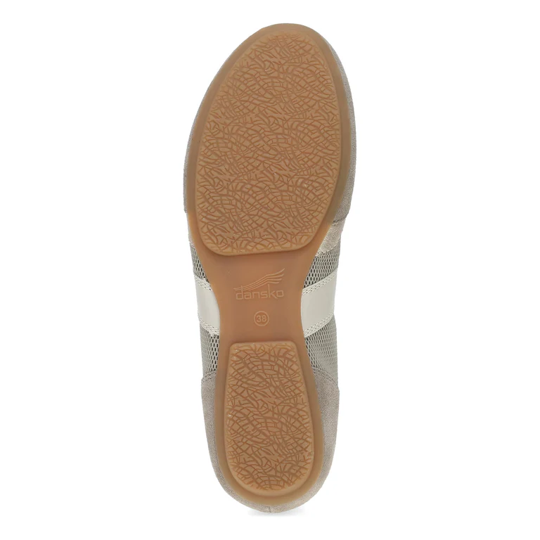 Milana "Sneakerina" Oxford in Taupe/Gold