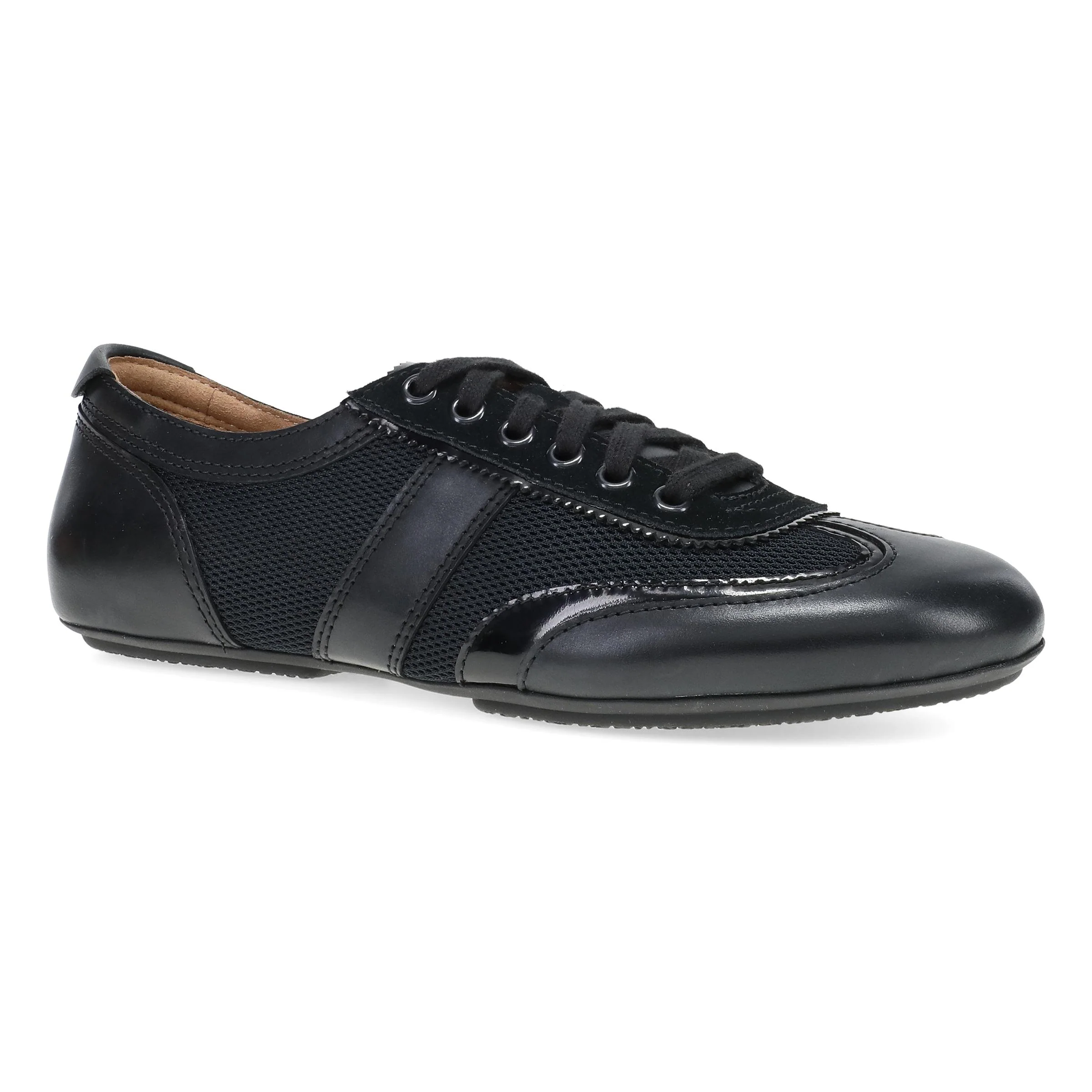 Milana "Sneakerina" Oxford in Black/Black Patent