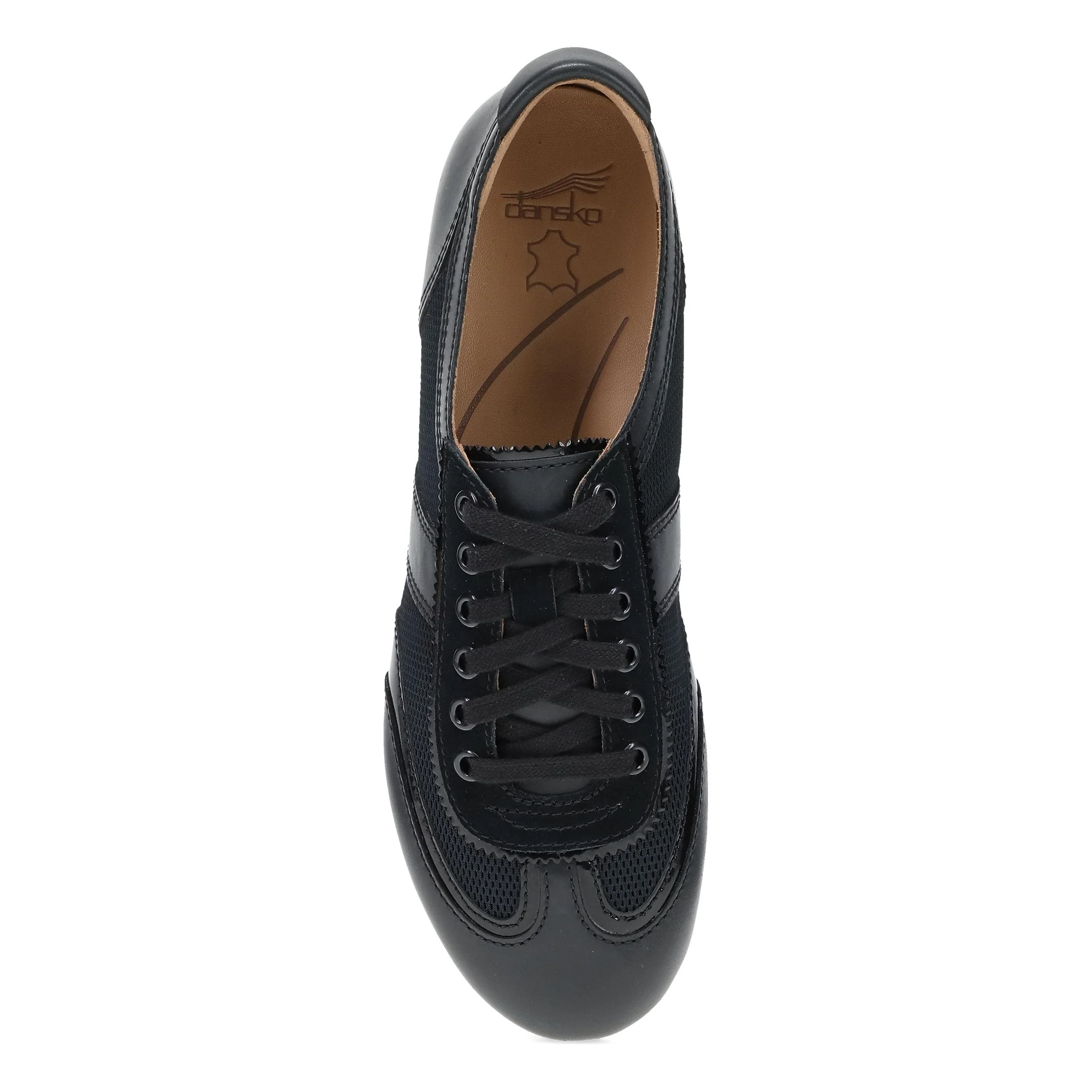 Milana "Sneakerina" Oxford in Black/Black Patent