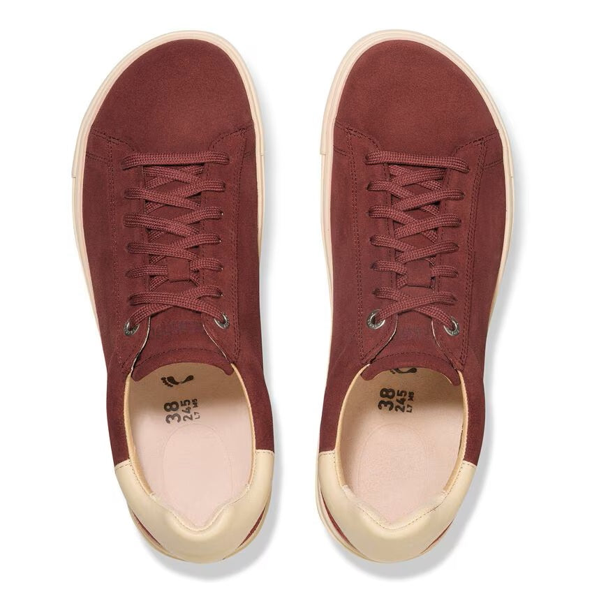 Bend Leather Panel Sneaker in Zinfandel