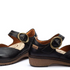 Granada WOW Women's Leather Shoes with hook-and-loop closure in Black