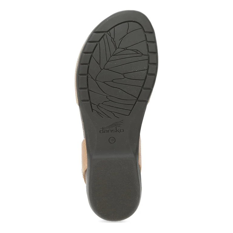 Rowan Closed Toe Sandal in Taupe Metallic