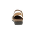 Rowan Closed Toe Sandal in Taupe Metallic