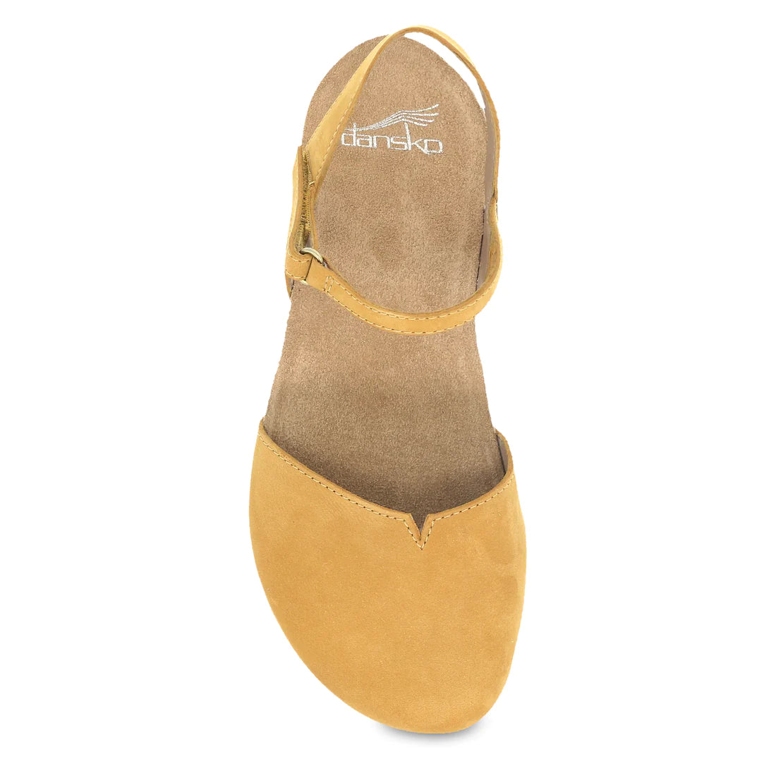 Rowan Closed Toe Sandal in Mustard