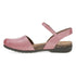 Rowan Closed Toe Sandal in Pink Leather